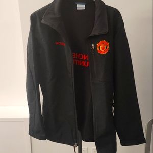 Columbia Manchester United FC soft shell fleece lined jacket. MUFC and proud